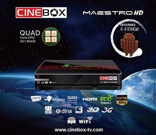 CINEBOX-MAESTRO-HD-ANDROID NOVA ATUALIZAÇÃO CINEBOX MAESTRO HD ANDROID SKS 61W 08-01-2016