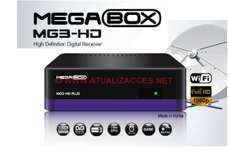 MEGABOX-MG3-HD-PLUS-SATELITE-ATUALIZAÇÃO NOVA ATUALIZAÇÃO MEGABOX MG3 HD PLUS SATELITE  - 06/01/2016