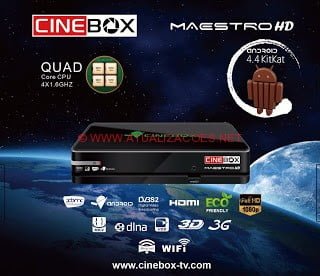 CINEBOX-MAESTRO-HD ATUALIZAÇÃO  CINEBOX MAESTRO HD ANDROID V 4.5 CORREÇÃO ÁUDIOS - 28/06/16