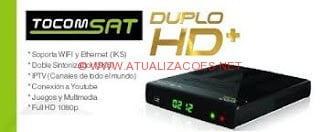 TOCOMSAT-DUPLO-HD-1-1 ATUALIZAÇÃO TOCOMSAT DUPLO + PLUS V2.60 - 03/10/17