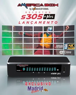AMERICABOX-S305-PLUS-1 ATUALIZAÇÃO AMERICABOX S305 PLUS V1.43 - 18/10/21